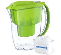 AQUAPHOR Amethyst Water Filter Jug 2.8L with MAXFOR+ Cartridge, Light Green, Reduces Limescale and Chlorine, 200L Capacity