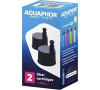 AQUAPHOR City Bottle Filter Pack x 2 | Activated Carbon Fibre Filter for