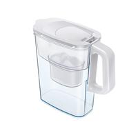 AQUAPHOR Compact Fridge Water Filter Jug, Includes 1 Maxfor+ Filter Cartridge to Reduce Lime, Chlorine & Heavy Metals, Plastic,...