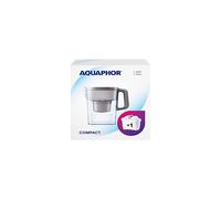 AQUAPHOR Compact Fridge Water Filter Jug, Includes 1 Maxfor+ Filter Cartridge to Reduce Lime, Chlorine & Heavy Metals, Plastic, Volume 2.4 L