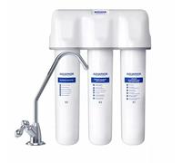 AQUAPHOR Crystal A (Crystal A) Drinking Water Filter System Under Sink with Separate Faucet (Drinking Water Flow Filter)