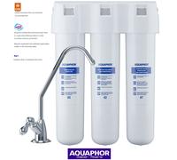 AQUAPHOR CRYSTAL Under Sink Carbon Fibre Block Inline Drinking Water Filter tap