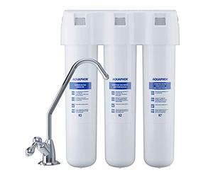 AQUAPHOR Crystal Under-Sink Kitchen Filter Drinking water System | Effectively Removes Impurities, Chlorine, and Organic Compounds | Includes Separate Tap for Filtered Water