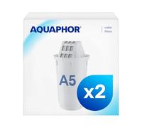 A5 replacement water filter cartridges fits all A5 filter jugs 2 pack 350l per filter White