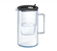 AQUAPHOR Glass 2.5 Litre Water Filter Jug in Black with 1 x Maxfor+ filter