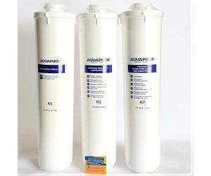 Aquaphor K5-K2-K7 Replacement Cartridge Set for Aquaphor Crystal A Undersink Water Filter (Crystal-A)