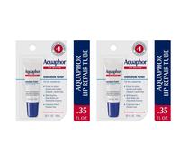 Aquaphor Lip Repair Ointment - Long-lasting Moisture to Soothe Dry Chapped Lips - .35 fl. oz. Tube (Pack of 2)