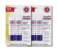 Aquaphor Lip Repair Stick with Sunscreen, Lip Protectant, Soothes Dry Chapped Lips, 0.17 oz Stick (Pack of 4)