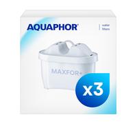 AQUAPHOR Maxfor+ Replacement Filter Cartridge Pack of 3 - Compatible with All Aquaphor Maxfor+ Filter jugs and Brita Maxtra+ Reduces limescale,