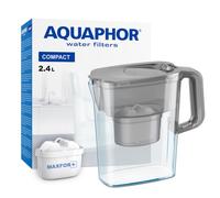 AQUAPHOR Water Filter Jug Compact with 1 X Maxfor+ Filter - 2.4L Capacity - Grey