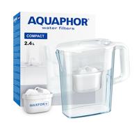 AQUAPHOR Water Filter Jug Compact with 1 X Maxfor+ Filter - 2.4L Capacity - White