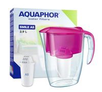 AQUAPHOR Water Filter Jug Smile Pink 2.9L with 1 x A5 Standard Cartridge