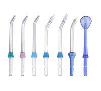Aquapik® PRO Dental Irrigator Nozzles | Set of 7 Universal Compatible Nozzles | Multifunctional Replacement | Family Colors | Hygienic Case | Compatible with Waterpik 660