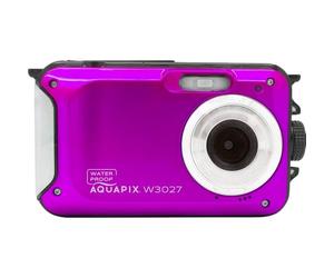 Aquapix W3027 'Wave' Underwater Camera, Waterproof to 3 m, 2.7 Inch Display, up to 30 MP Resolution, 4X Digital Zoom, 5 MP Sensor, Pink
