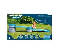 AquaPlay Mudway Flow - Combined Water and Sand Play Railway, 2.3 m Waterway with Locks, Basins and Sliders, Flexible Plug-In System, Weatherproof, Nature-Connected Outdoor Water Feature, from 3 Years