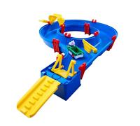 AquaPlay BIG Spielwarenfabrik AmphieSet - 88 x 50 x 13 cm Large Waterway, Ideal Beginner Model, Includes 1 x Wilma (Hippo) Toy Figure and 1 x Amphibian Vehicle, for Children from 3 Years, 8700001504