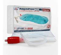 AquaPodKit Emergency Water Storage Kit - Made in USA -100 Gallon Bathtub Bladder for Hurricane & Disaster Preparedness - Food Grade Materials - BPA Free Water Reservoir - Family Survival Supply (Bag)
