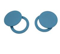 AquaPort Twin Pack - Blue Glow-in-the-Dark Feeding Portal for Mesh Aquarium Lids - Reef Safe - 50mm Opening - Easy Access Fish Feeder - Fits D-D Style Covers