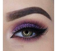 AQUAPURITY PHOERA GLITTER EYESHADOW PRESSED PIGMENT SHIMMER METALLIC EYE SHADOW EYE FACE BODY PALETTE SPARKLY MAKEUP (106 VIOLET)