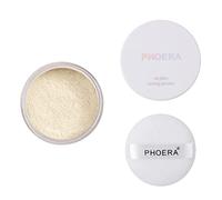 AQUAPURITY PHOERA Loose Makeup Setting Matte Face Powder + Puff, Long Lasting Lightweight Foundation Make Up Fixer Beauty Blender Highlighter Palette - Ideal for Flash Photography (101- TRANSLUCENT)
