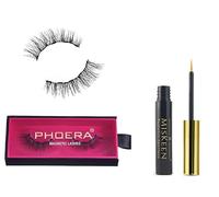 AQUAPURITY Phoera Magnetic Eyelashes with eyeliner, New Invention Version 3D natural false eyelashes Durable Soft, Reusable, Waterproof eyeliner Long Lasting Magnetic Eyeliner (SASSY LASHES) HARM FREE