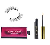AQUAPURITY PHOERA MAGNETIC LASHES + LIQUID EYELINER 100% HARM FREE STRONG HOLD WIND RESISTANT (DRAMATIC LASHES + MAGNETIC LINER)