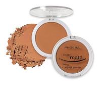 AQUAPURITY - PHOERA Sheer Matte Fixing Powder Makeup Base Fixer Setting Powder Foundation Fixing Compact Pressed Powder Long Lasting Make Up Fixer Skin Vitamin E Beauty Blender (207 Sand…)