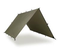 Aqua Quest Defender Tarp - 100% Waterproof Heavy Duty Bushcraft Survival Shelter - Olive Drab, 4 x 3 m