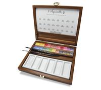 Aquarelle Extra-Fine Artists Quality Watercolours Deluxe Mahogany Box Set