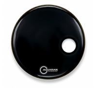 Aquarian Classic Black Gloss 18 Ported Bass Drum Head