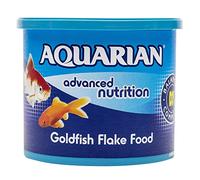 Aquarian Goldfish Food Complete Nutrition - Flakes, Suitable for Small Pond Fish - 200 g container