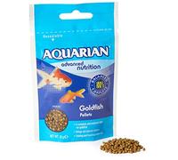 AQUARIAN Complete Nutrition, Aquarium Goldfish Food Pellets Also Suitable For Small Pond Fish, 28 g Bag