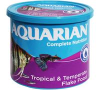 AQUARIAN Complete Nutrition, Aquarium Tropical Fish Food, Flakes, 200 g Container