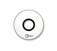 Aquarian Drumheads PTCC16BWH Center Ported Bass 16-inch Bass Drum Head, goss white