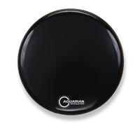 Aquarian Drumheads RF16BK Regulator Black 16-inch Bass Drum Head, gloss black