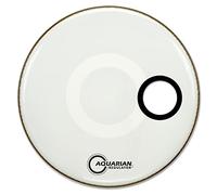 Aquarian Regulator 18-inch Small Port Hole Bass Drum Head - White