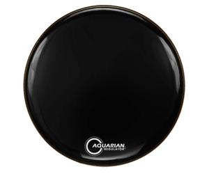 Aquarian RF22BK Regulator Series - 22 inch Bass Drumhead - Black - W/Ring
