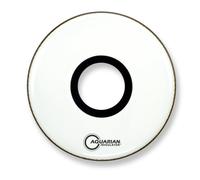 Aquarian RPT24BK Regulator Series - 24 inch Drumhead - Black - W/Ring