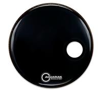 Aquarian RSM24BK Regulator Series - 24 inch Drumhead - Black - W/Ring