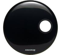 Aquarian Classic Black Gloss 24 Ported Bass Drum Head