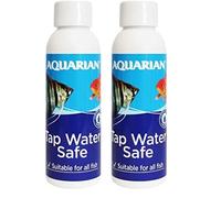AQUARIAN TAP WATER SAFE, Aquarium Water Conditioner, 118 ml Bottle,White (Pack of 2)