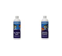 AQUARIAN Water Treatment Bundle for Freshwater and Saltwater Aquariums, contains AQUARIAN Tap Water Safe 473ml and AQUARIAN Weekly Cleaner 473ml