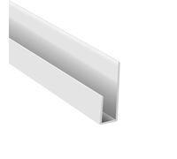 Aquariss 10mm End Cap Trim 2.6m Bathroom PVC Panels Wall Cladding Wet Wall Trim White