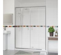 Aquariss 1500x1900mm Sliding Shower Enclosure Chrome