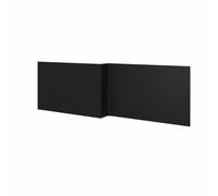 Aquariss 1700mm L Shape Bath Front Panel Matte Black | 18mm MDF Painting, Adjustable Height for Bathroom Soaking Tub