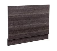 Aquariss Bathroom Calm Grey Effect 750 mm Wooden Wrapped End Bath Panel | MDF, Adjustable Plinth, for Bathroom Soaking Tub