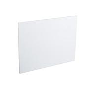 Aquariss Gloss White 700mm MDF L Shape Shower Bath End Panel | Painted, Wooden, Adjustable Plinth, for Bathroom Soaking Tub