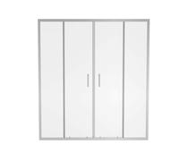 Aquariss Sliding Shower Door Chrome 1600x1900mm