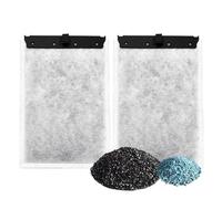 Aquarium 2 Pack Medium Filter Cartridges with Zeolite, Compatible with Whisper Filters 10i, IQ10, PF10 Power Filters