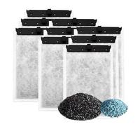 Aquarium 9 Pack Medium Filter Cartridges with Zeolite, Compatible with Whisper Filters 10i, IQ10, PF10 Power Filters